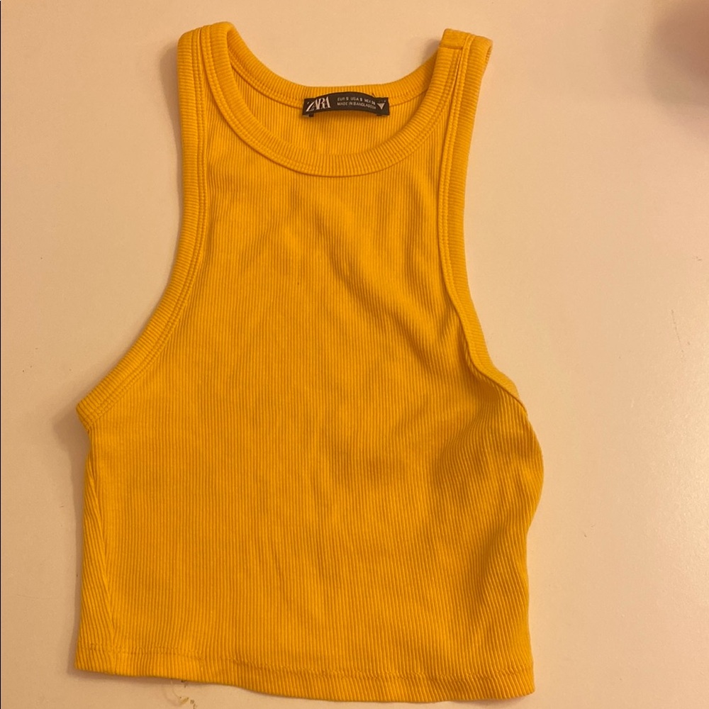ZARA yellow tank top